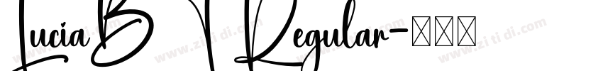 LuciaBT Regular字体转换